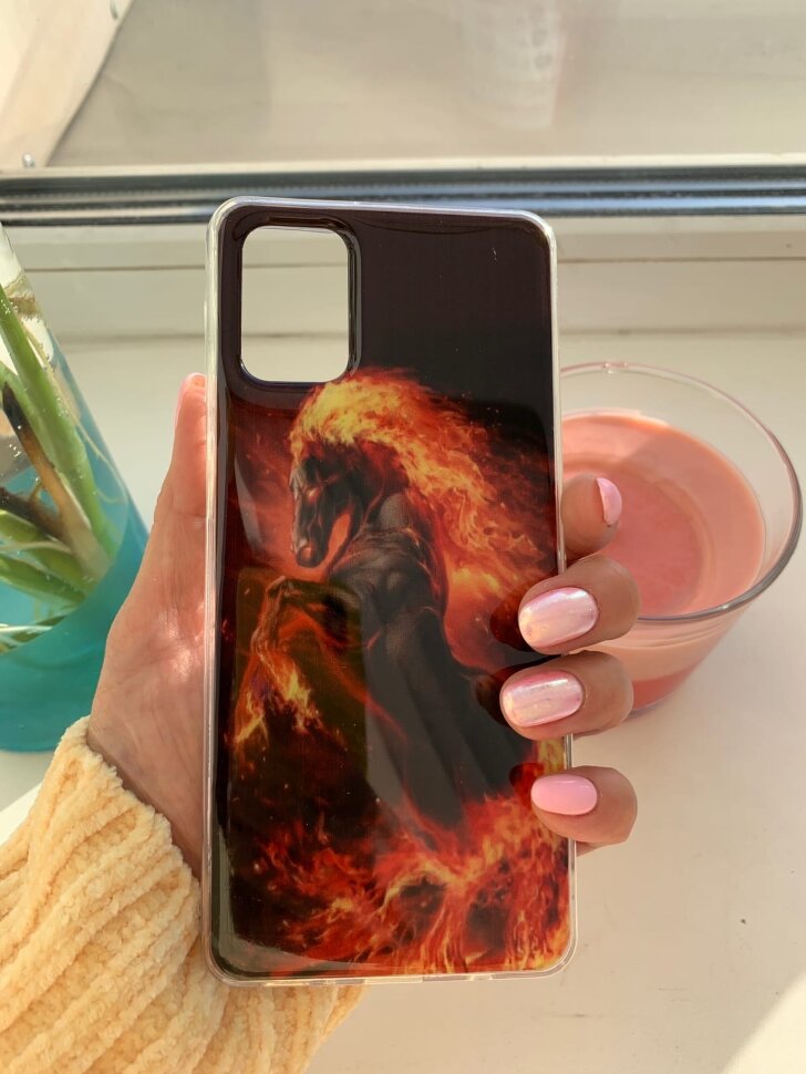 Накладка с рисунком Xiaomi Redmi 9A Огненный конь