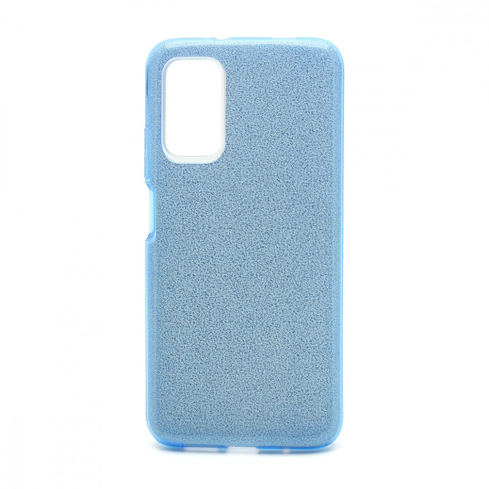 Накладка SC097 БЛЕСТКИ 3в1 Xiaomi Redmi 9T (blue)