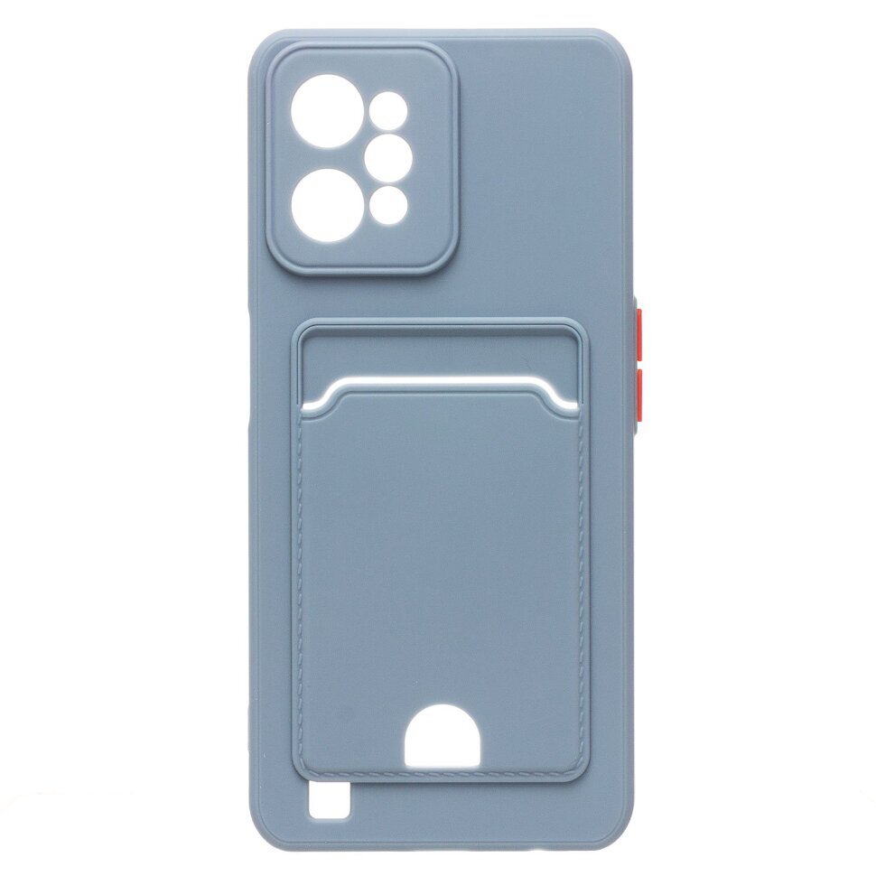 Накладка BUTTON Samsung S24 2024/S25 2025, с визитницей, серая