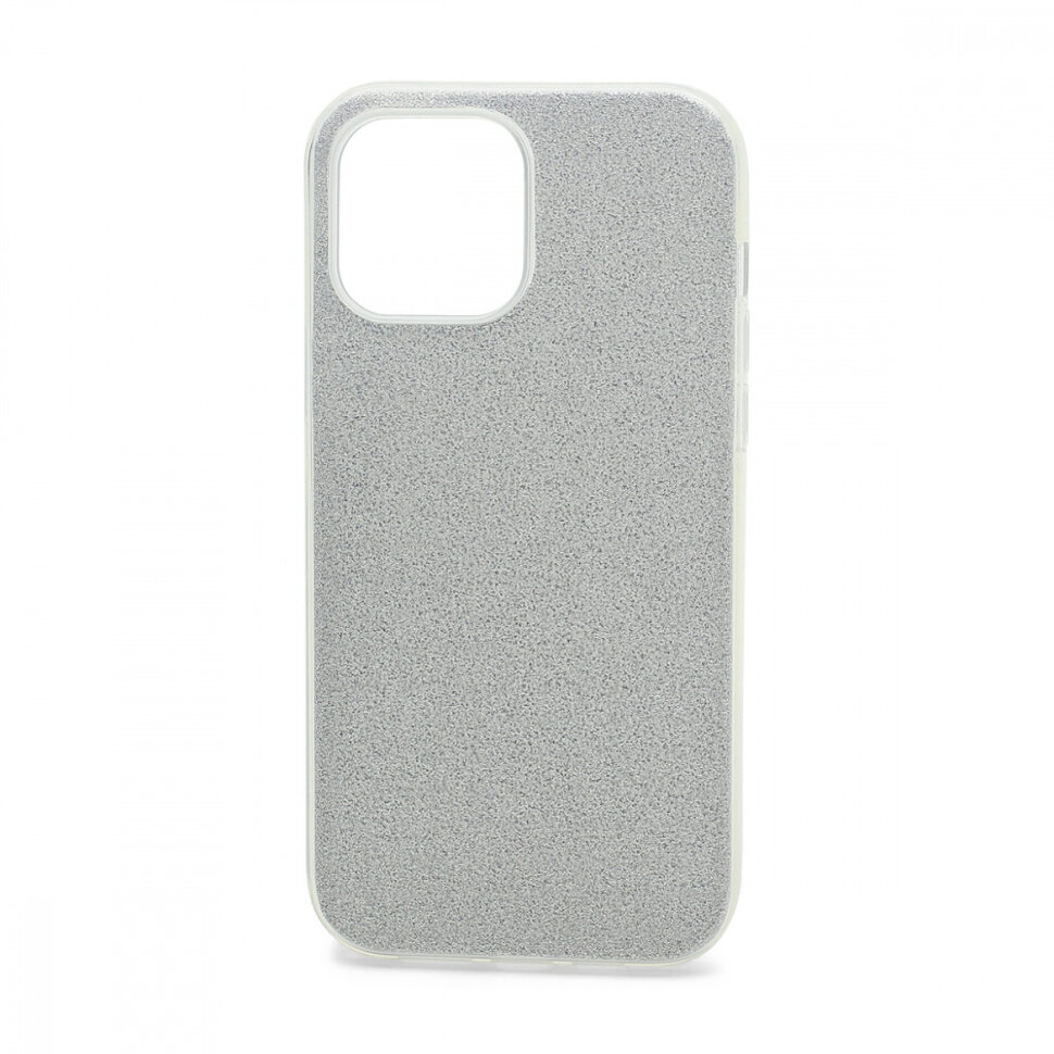 Накладка SC097 БЛЕСТКИ 3в1 для Apple iPhone 13 Pro (silver)