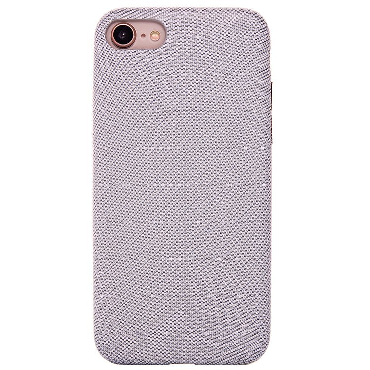 Накладка фактурная SC079 с имитацией ткани  iPhone 7/8 серая