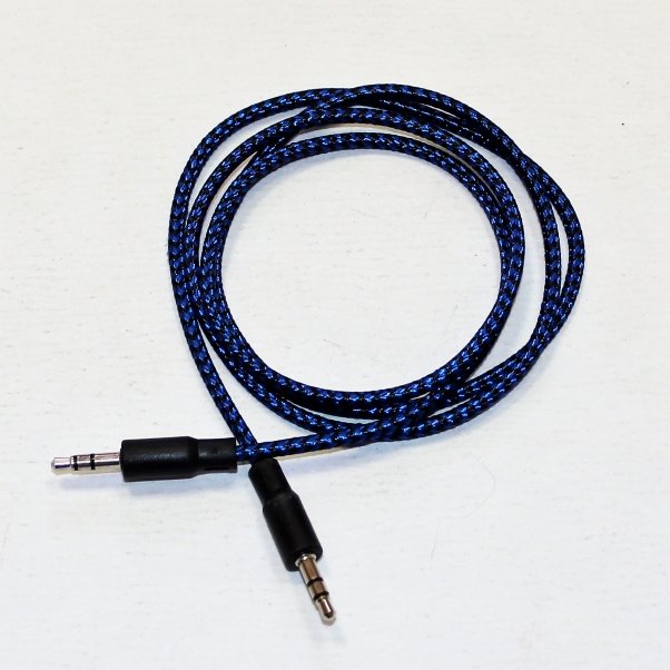 AUX кабель 3,5 * 3.5 ТРОСС синий