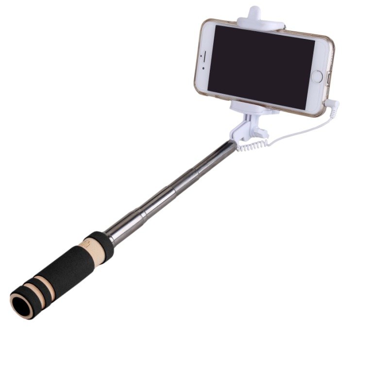Селфи штатив Monopod Mini 13,8-48 см с проводом черный