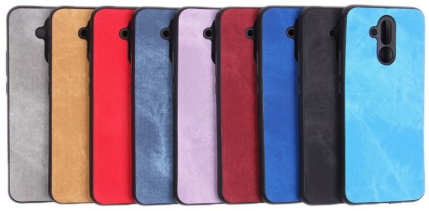 Накладка ДЖИНС Samsung J610 Galaxy J6 Plus 2018 голубая