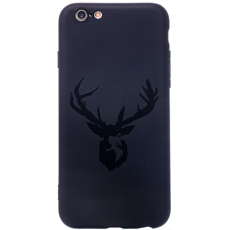 Накладка SC043 Soft Touch IPhone 6 (002) ЛЕВ черная