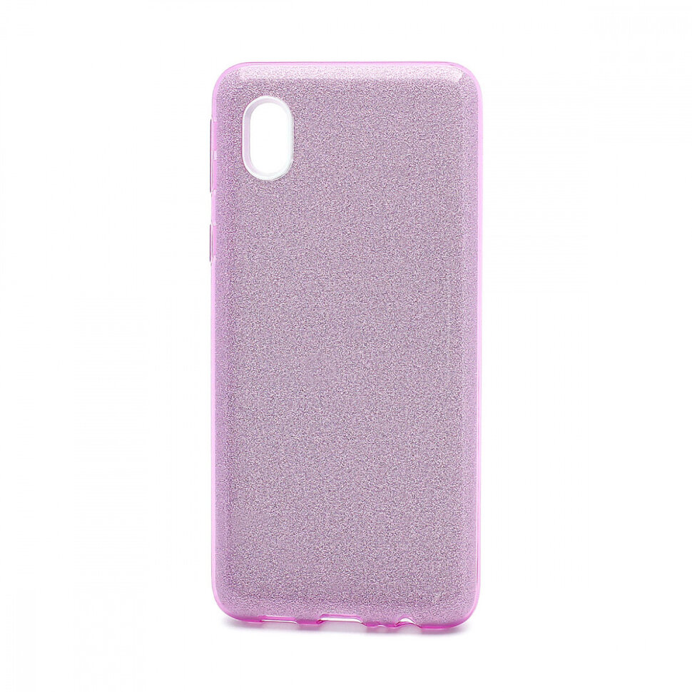 Накладка SC097 БЛЕСТКИ 3в1 Samsung A013 Galaxy A01 Core (violet)