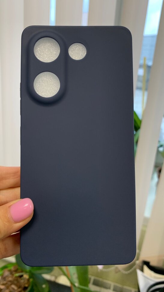 Накладка силиконовая SOFT TOUCH Tecno Camon 20, темно-синяя