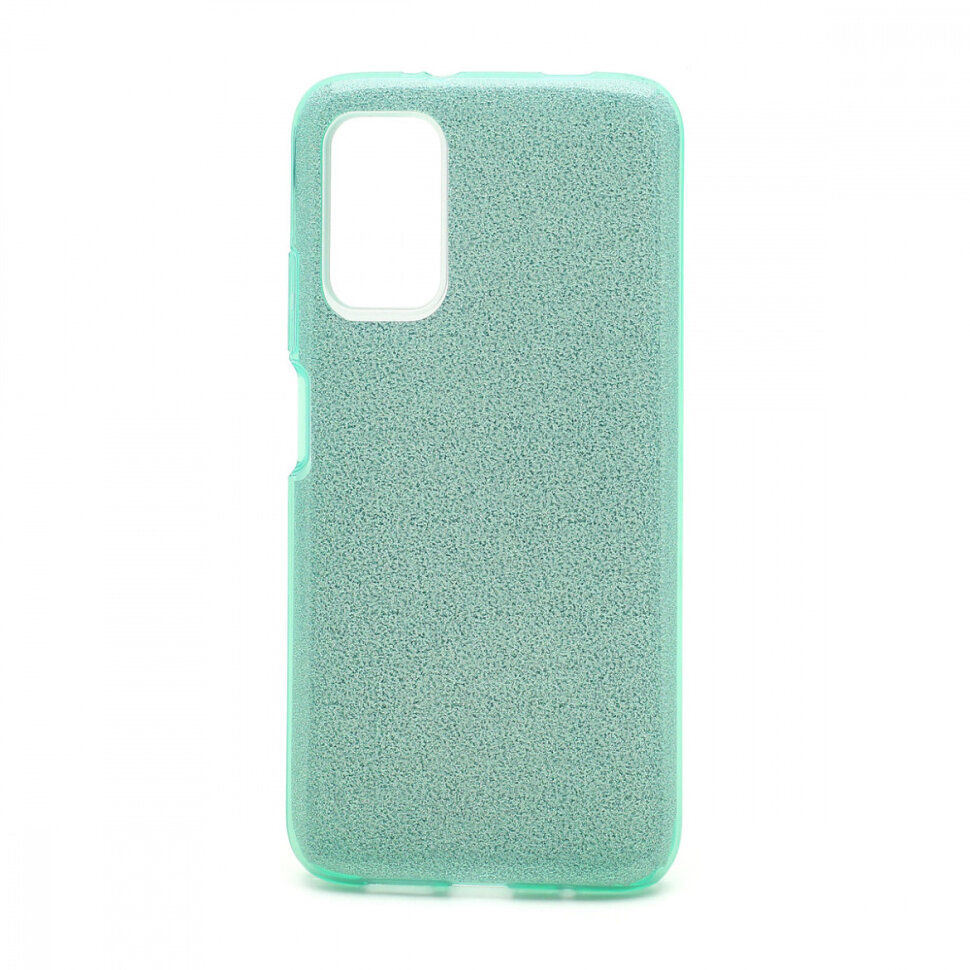 Накладка SC097 БЛЕСТКИ 3в1 Xiaomi Redmi 9T (green)