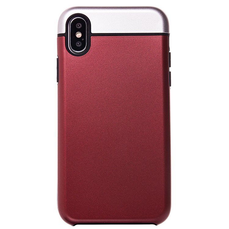 Накладка PC015 iPhone X пластик бордо