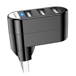USB HAB Borofone DH3, 3 порта USB, черный