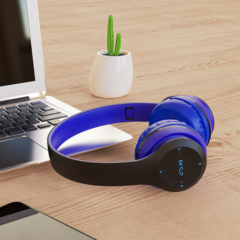 Гарнитура Bluetooth  BOROFONE BO4 Charming, полноразмерная, синяя