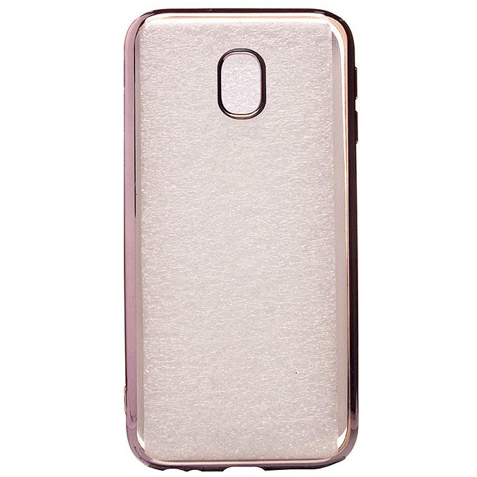 Накладка силиконовая прозрачная Samsung J530/J5 2017 ОБОДОК черный