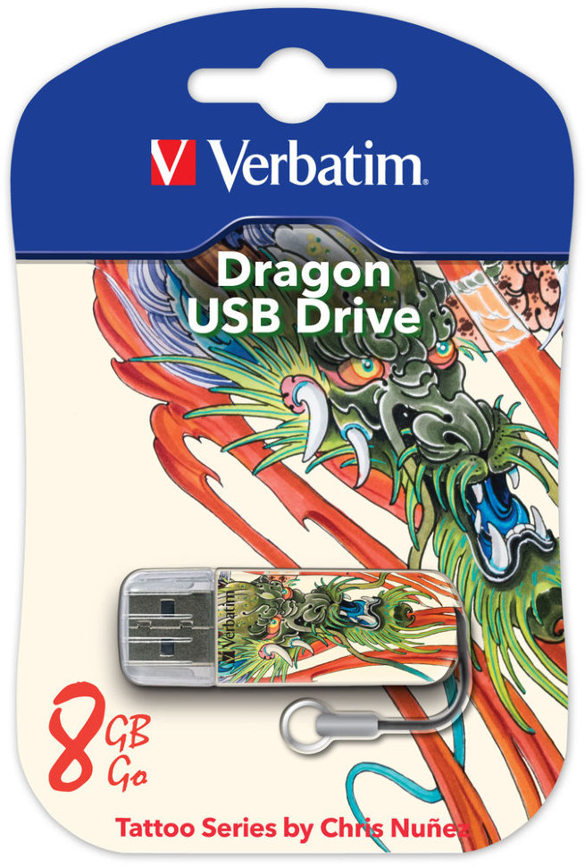 Verbatim USB 8GB Mini Tattoo DRAGON
