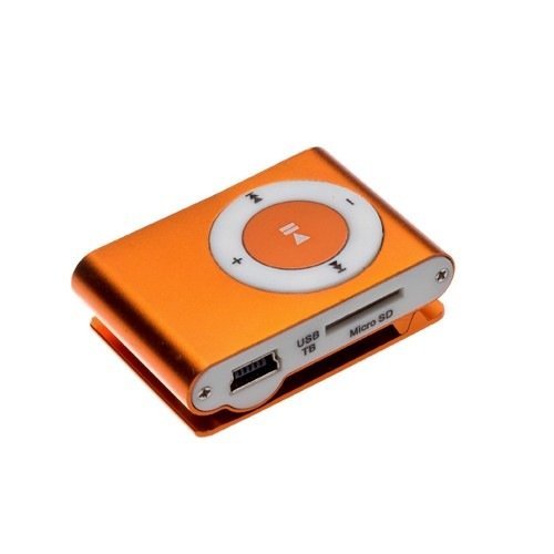MP3 плеер RK-304 (MicroSD+наушники+ЗУ) оранжевый