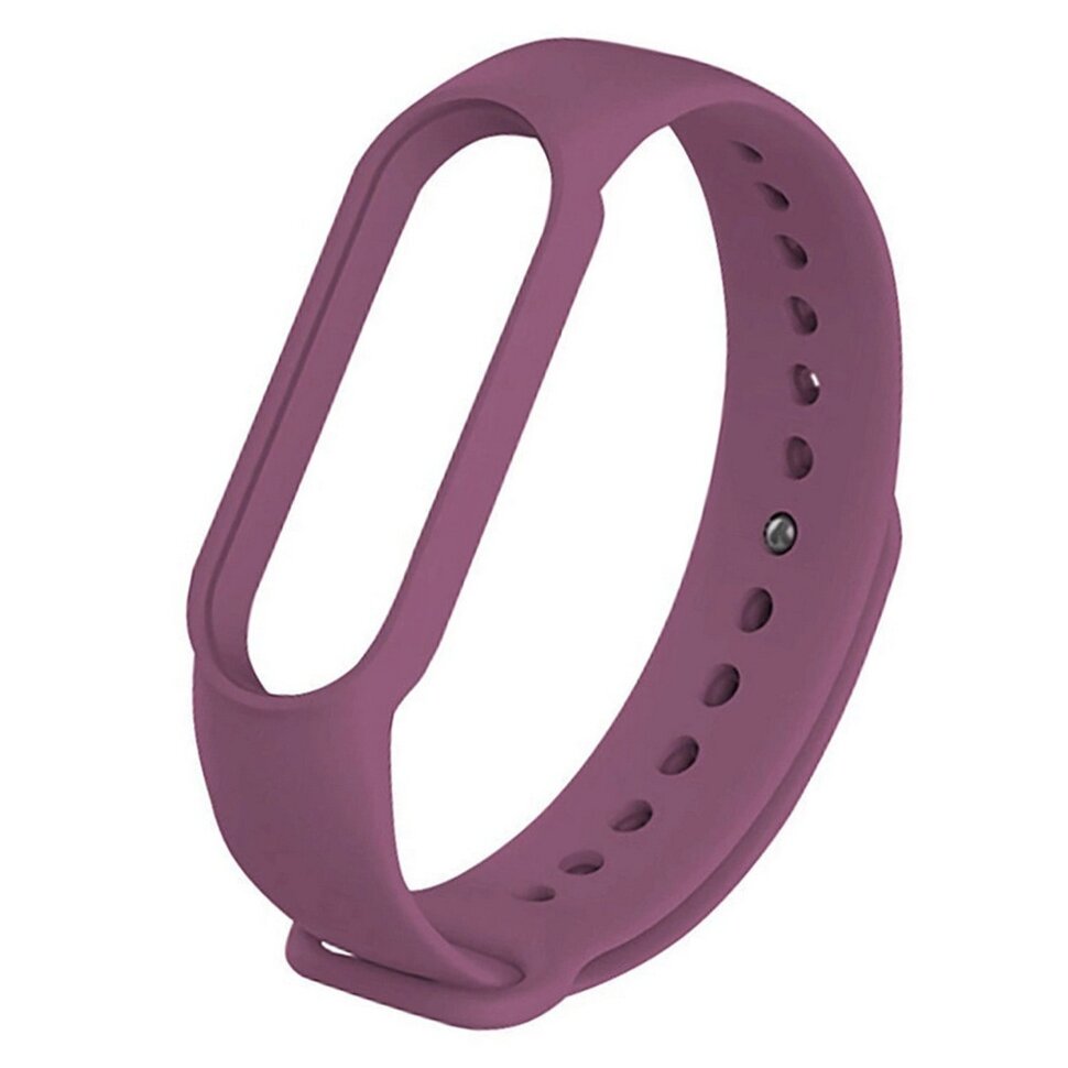 Ремешок силиконовый для Xiaomi Mi Band 5/6 фиолетовый