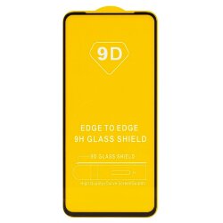 Стекло 9D "Full glue" для Realme C55, тех.упаковка (желтая подложка)