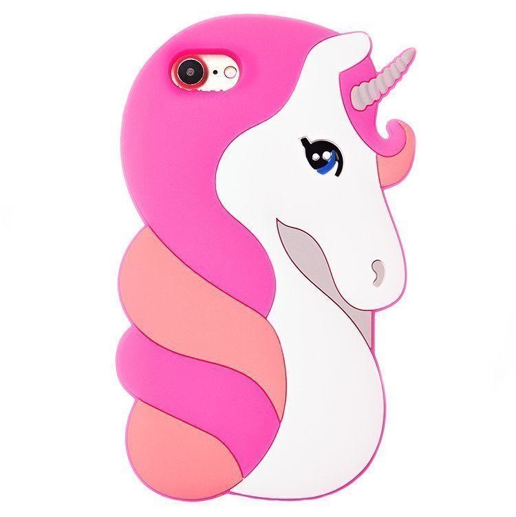 1.Накладка Единорог IPhone 7 розовая