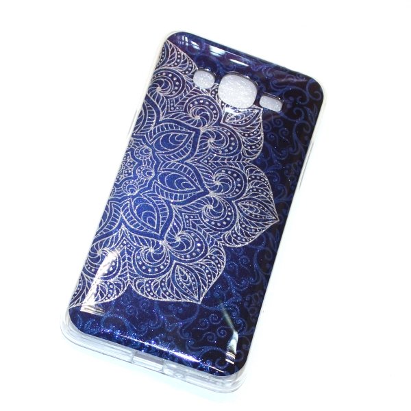 Накладка Fashion DECOR iPhone 7 серебро на синем