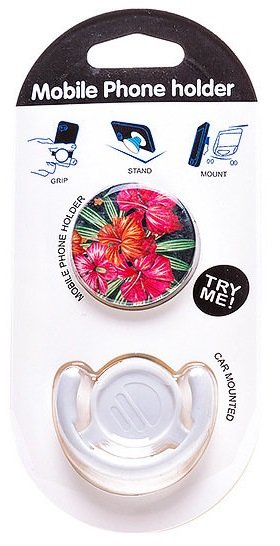 Держатель для телефона POPSOCKETS+Popclip с доп.держателем Гавайские цветы