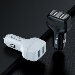 АЗУ HOCO Z36 2 разъема USB, 2.4A, белое