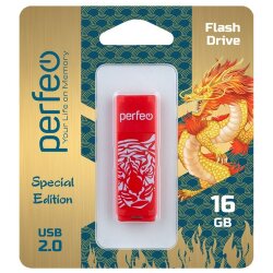 Perfeo USB 16GB C04 Red Tiger