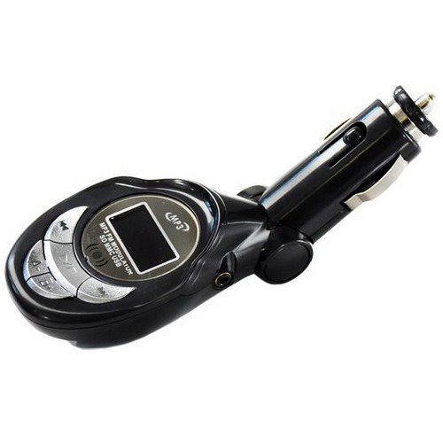 FM-модулятор MicroSD/USB/AUX пульт KD-201 бело-голубая коробка