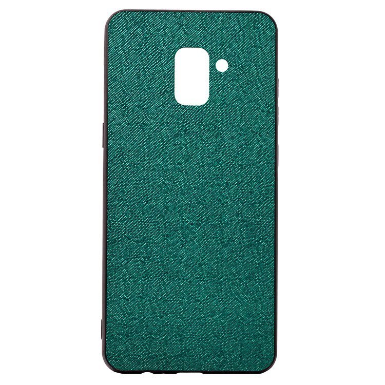 Накладка SC126 Samsung A730 Galaxy A8 Plus 2018 (001) темно-зеленая