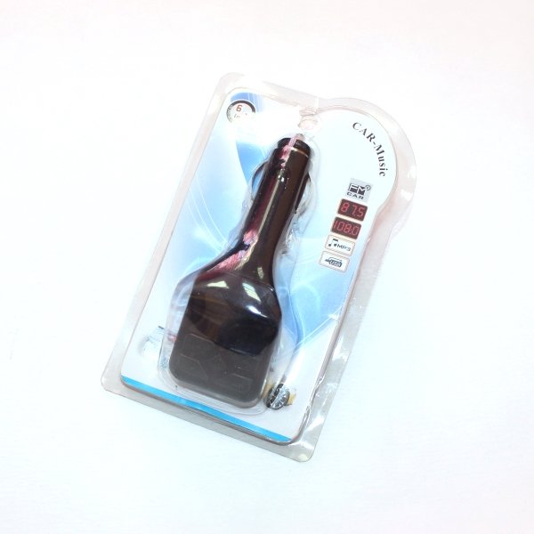 FM-модулятор MicroSD/SD/USB/пульт M-021 черный