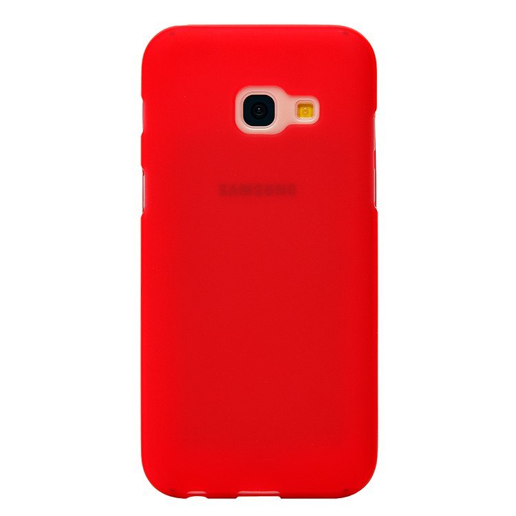 Накладка с глянцевым ободком МАТОВАЯ Samsung A320 Galaxy A3 2017 красная