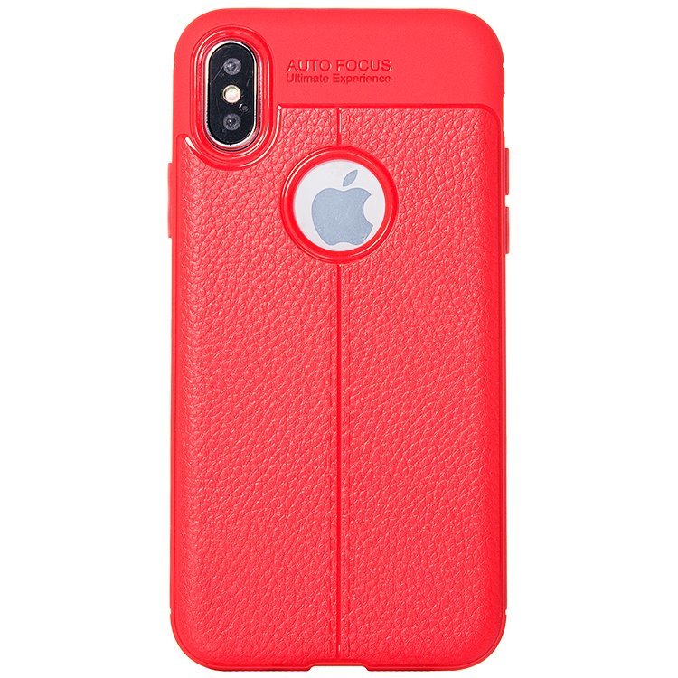 Накладка The Ultimate experience Leather iPhone X красная