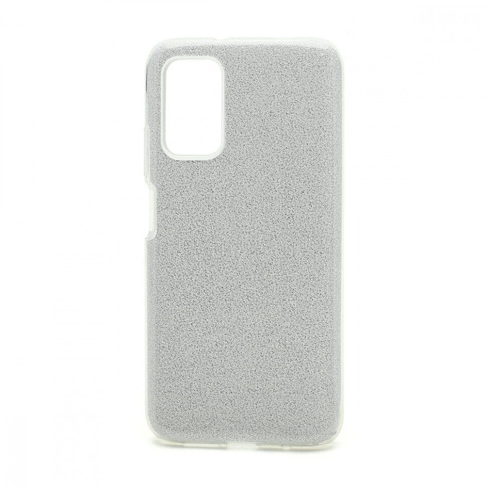 Накладка SC097 БЛЕСТКИ 3в1 Xiaomi Redmi 9T (silver)
