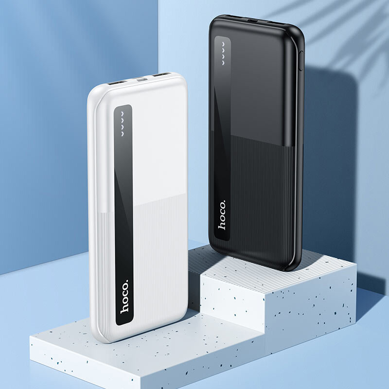 Внешнее ЗУ Power Bank HOCO J75 Tresor 10000mAh Li-pol черное (немного мятая упаковка)