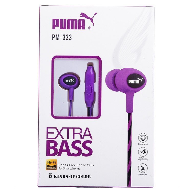 Гарнитура MP3 ReplicaPU PM-333 с кнопкой ответа фиолетовая