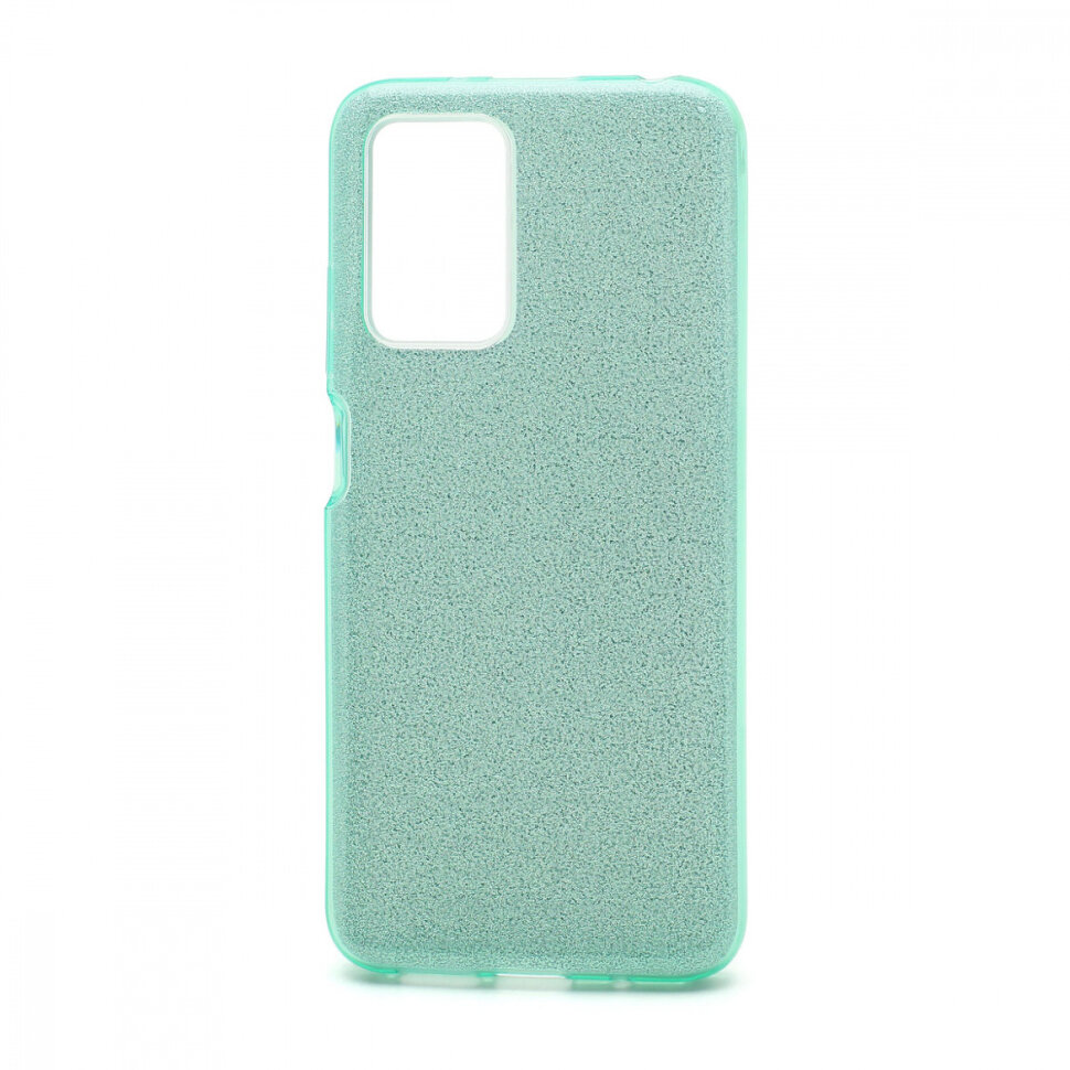 Накладка SC097 БЛЕСТКИ 3в1 Xiaomi Redmi 10 (green)