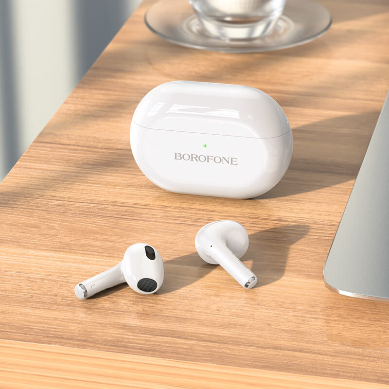Наушники Bluetooth BOROFONE BW09 Sound, TWS, белые