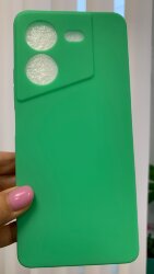 Накладка силиконовая SOFT TOUCH Tecno Pova 5, светло-зеленая