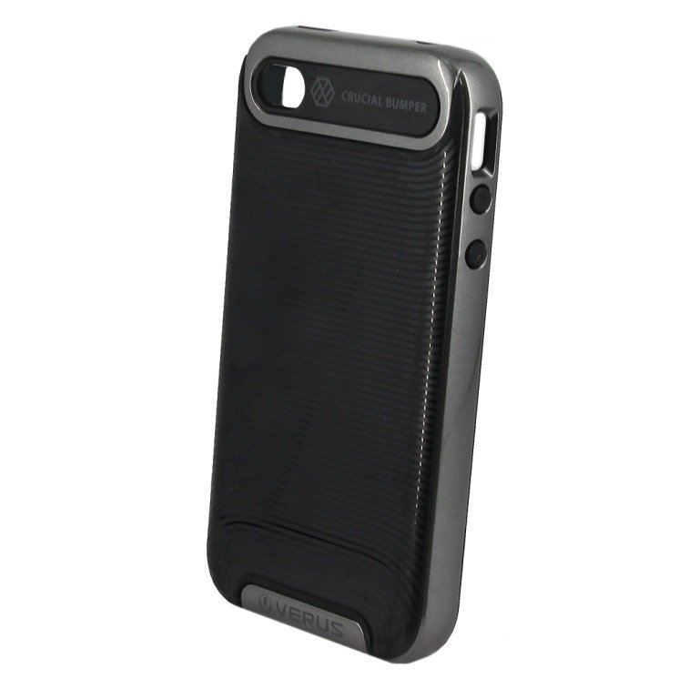 Накладка Verus Damda IPhone 4 черно-серая