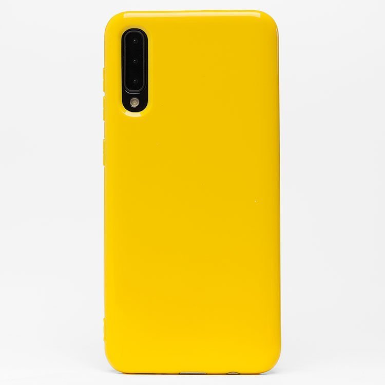 Накладка SC158 Samsung A505 Galaxy A50 Глянец желтая