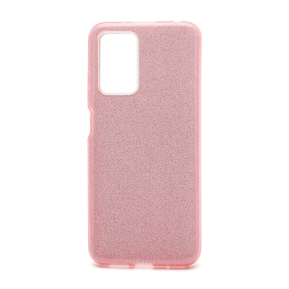 Накладка SC097 БЛЕСТКИ 3в1 Xiaomi Redmi 10 (pink)