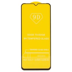 Стекло 9D "Full glue" для Tecno Spark 8C/Spark GO, тех.упаковка (желтая подложка)