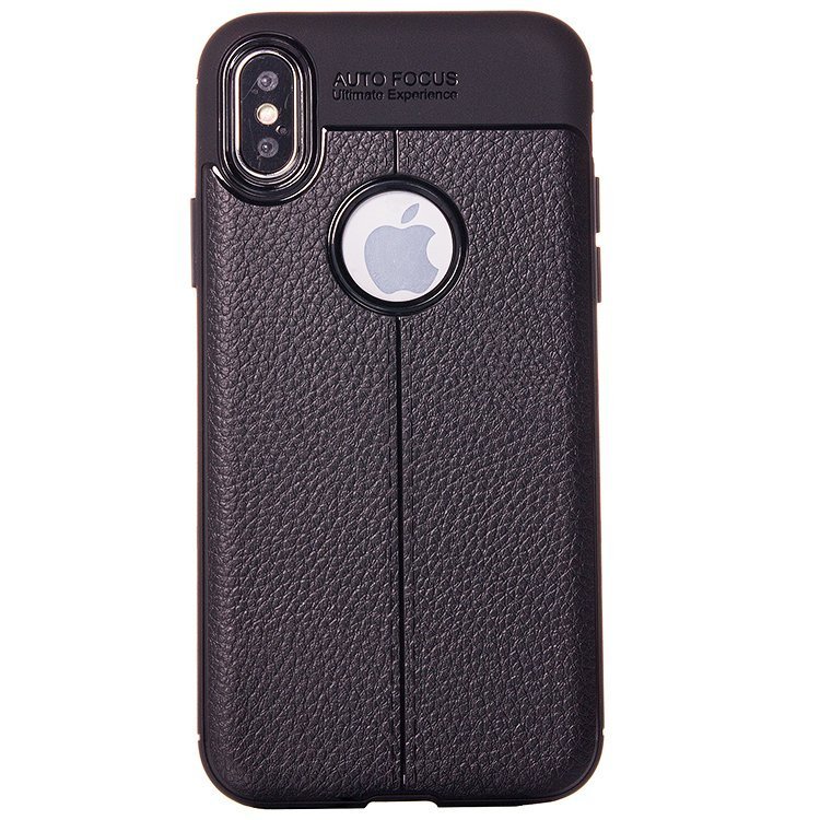 Накладка The Ultimate experience Leather iPhone X черная