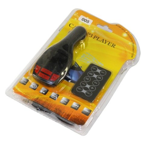 FM-модулятор MicroSD/SD/USB/пульт 005 черный