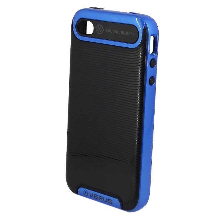 Накладка Verus Damda IPhone 4 черно-синяя