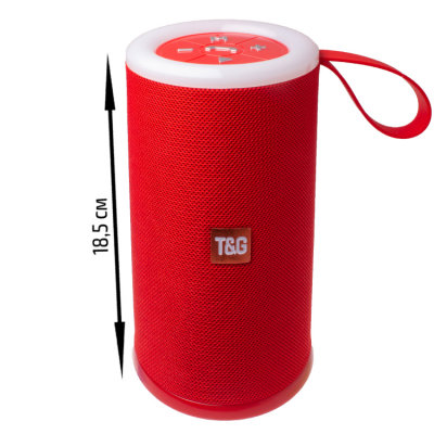 Колонка Bluetooth TG512 NFC красная