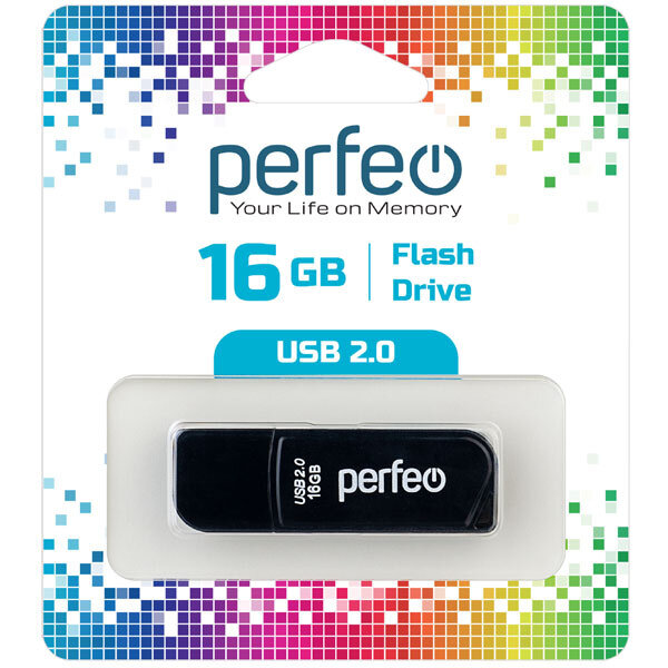 Perfeo USB 16GB C10 Black