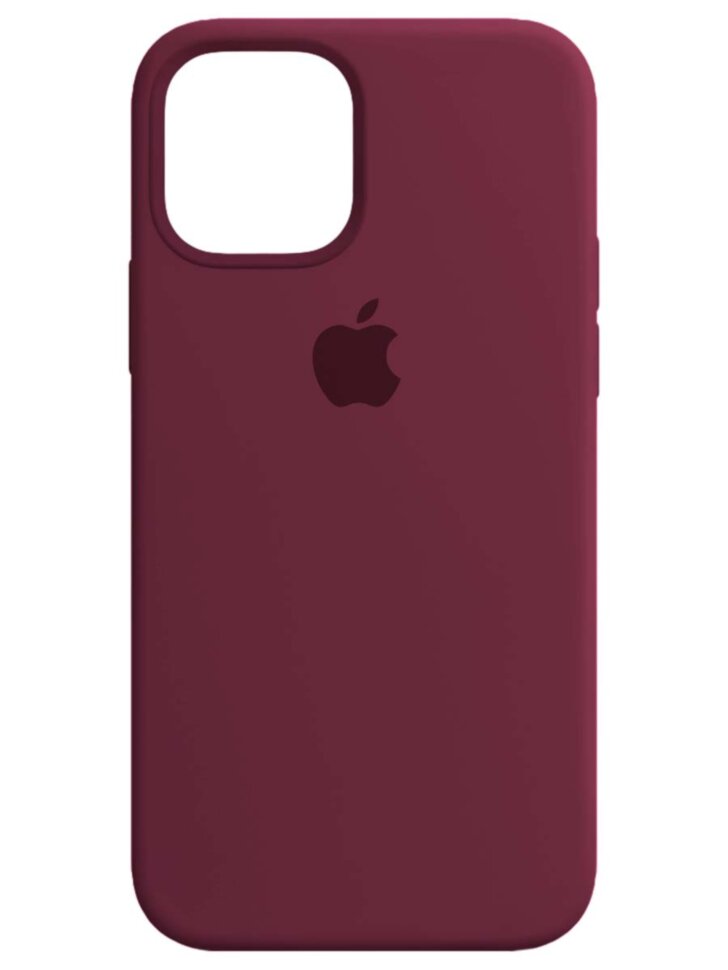 Накладка Silicon Case (без logo) для Apple iPhone 15, №52 гранат