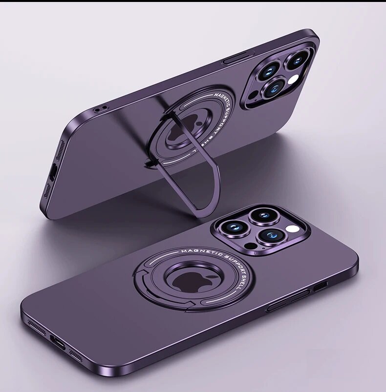 Силикон ORION Magsafe (подставка-выдвижная) для iPhone 13 фиолетовый