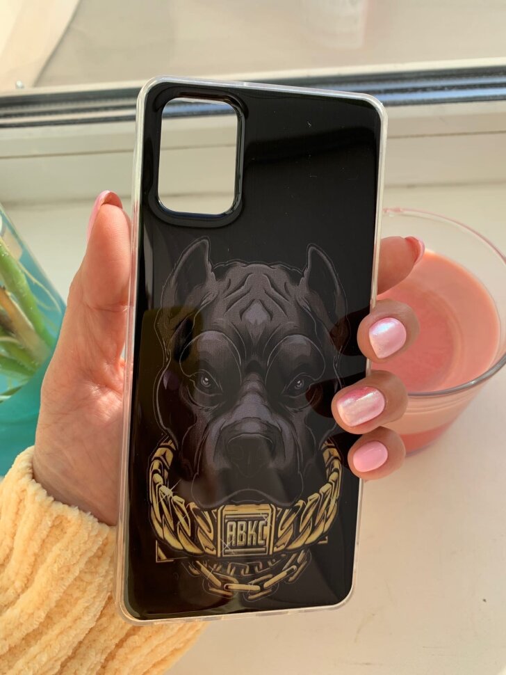 Накладка с рисунком Xiaomi Redmi 9C Черная собака