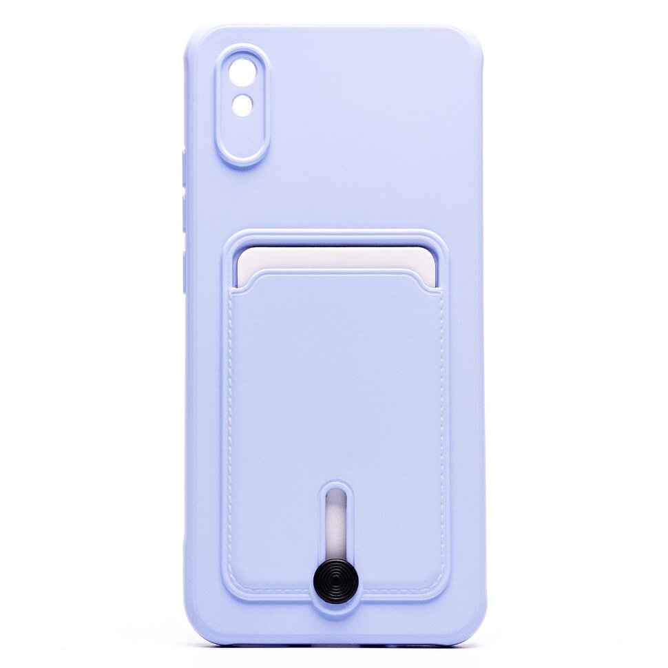 Накладка SC304 Xiaomi Redmi 9A с визитницей (light violet)
