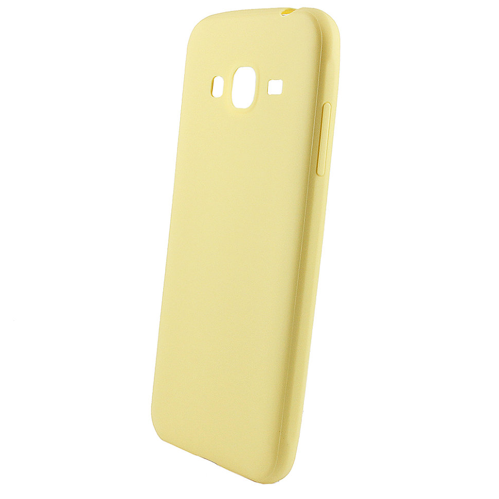 Накладка силиконовая МАТОВАЯ Samsung J320 желтая